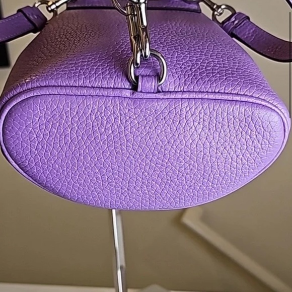 COACH CL408 Amelia Lilac Pebbled Leather Mini Backpack main image 5